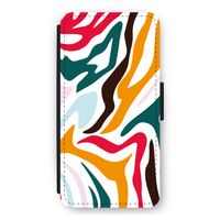 Colored Zebra: iPhone 11 Flip Hoesje