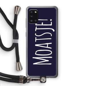 Moatsje!: Samsung Galaxy A31 Transparant Hoesje met koord