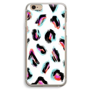 Cheetah color: iPhone 6 / 6S Transparant Hoesje