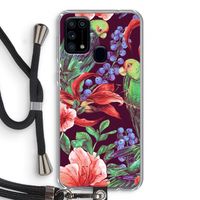 Papegaaien: Samsung Galaxy M31 Transparant Hoesje met koord