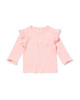 HEMA Baby T-shirt ajour lichtroze (lichtroze)