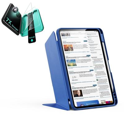 iPad 11" (A16) 2025 Bundle Flip Magnetic Case with Pencil Holder & Armorite® Protection - Navy Blue iPad 11" (A16) 2025 Bundle Flip Magnetic Case with Pencil Holder & Armorite® Protection - Navy Blue