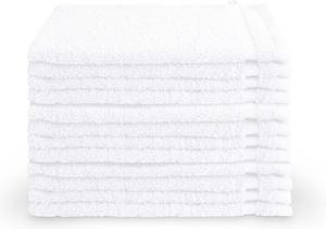 Byrklund washandjes 12 stuks - Hotelkwaliteit - 16x21 - Wit