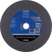PFERD TOOLS 100 T 600-7,6 N SGP HD STEEL/60,0 66397706 Doorslijpschijf recht 600 mm 5 stuk(s) Getemperd staal, Staal