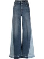 Stella McCartney jean ample bicolore - Bleu - thumbnail