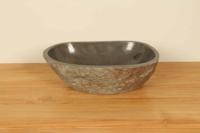 Waschbecken Flussstein RM030347, 44x31x15 cm