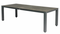 Briga Dining Table Trespa Top Forest Grey 240 x 100 cm Charcoal Frame - Tierra outdoor