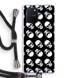 Musketon Skulls: Samsung Galaxy Note 10 Lite Transparant Hoesje met koord