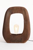 Light & Living Tafellamp 'Kelafo' Mangohout, 40cm, kleur Bruin - thumbnail
