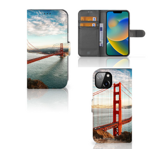 Apple iPhone 14 Flip Cover Golden Gate Bridge