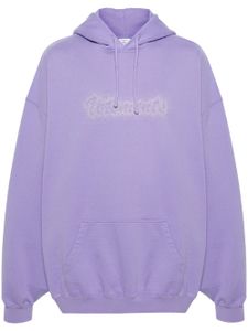 VETEMENTS hoodie à logo strassé - Violet