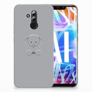 Huawei Mate 20 Lite Telefoonhoesje met Naam Grijs Baby Olifant