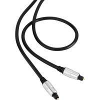 Toslink Digitale audio Aansluitkabel [1x Toslink-stekker (ODT) - 1x Toslink-stekker (ODT)] 1.50 m Zwart SuperSoft-mantel SpeaKa Professional