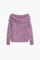 Bardot-hals trui - RED - XL