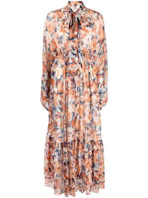 Evarae robe Theo à coupe longue - Orange
