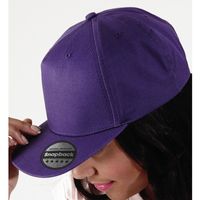 Snapback rapper cap / pet 5 pannel voor volwassenen paars