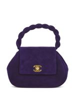 CHANEL Pre-Owned sac à main à fermoir loquet CC (1993) - Violet - thumbnail