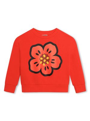 Kenzo Kids sweat à imprimé Boke Flower - Rouge