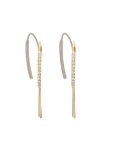 Zoë Chicco boucles d'oreilles en or 14ct pavées de diamants