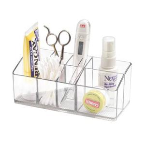 iDesign - Make-up Organizer, Schuin, 7 Vakken, Transparant, Kunststof