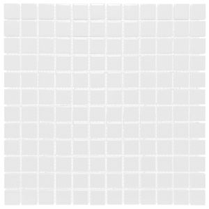 Tegelsample: The Mosaic Factory Barcelona vierkante mozaïek tegels 30x30 extra wit