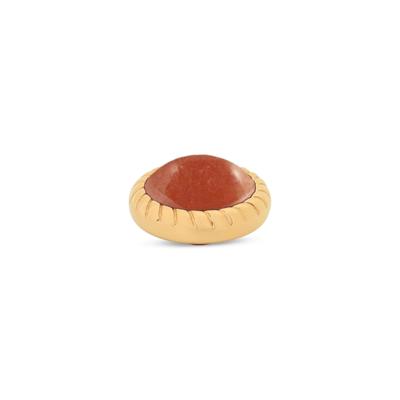 Melano Vivid Rope Steentje Red Aventurine Goud