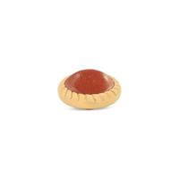 Melano Vivid Rope Steentje Red Aventurine Goud