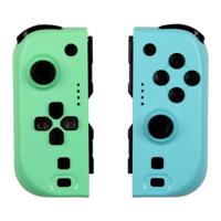 Joypads - Nintendo Switch en Switch OLED - KONIX - 8 uur batterijduur - Trilfunctie - Groen en blauw