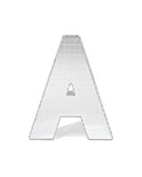 HEMA Discoletter A 10x9x10cm (zilver)