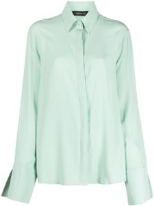 Federica Tosi Blouse met split - Groen