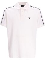 Emporio Armani polo en coton à logo brodé - Blanc