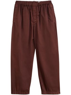 LEMAIRE pantalon court à taille élastique - Rouge