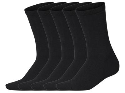 esmara Set van 5 paar sokken (Zwart, 39-42)