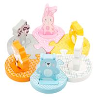 Small Foot - houten vormenpuzzel dieren