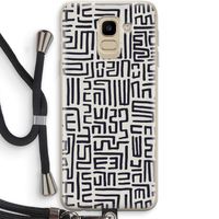 Moroccan Print: Samsung Galaxy J6 (2018) Transparant Hoesje met koord