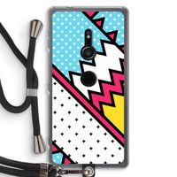 Pop Art #2: Sony Xperia XZ2 Transparant Hoesje met koord