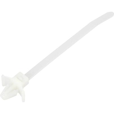 TRU COMPONENTS TC-13030680 TC-WM-100-4.8-N Kabelbinder 100 mm 4.8 mm Natuur Met vleugelsluiting, Chemische bestandigheid 100 stuk(s)