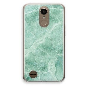 Groen marmer: LG K10 (2017) Transparant Hoesje