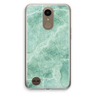 Groen marmer: LG K10 (2017) Transparant Hoesje