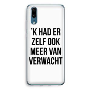 Meer verwacht: Huawei P20 Transparant Hoesje