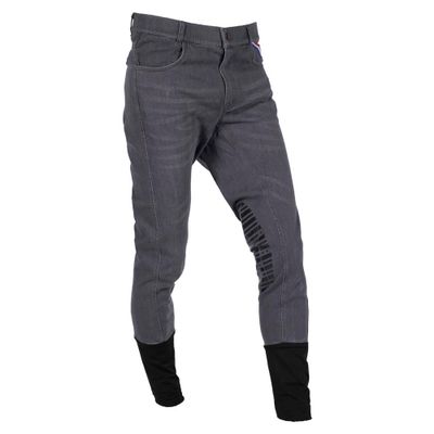 Mondoni Lorenzo Jeans KG Heren rijbroek grijs maat:46 Mondoni Lorenzo Jeans KG Heren rijbroek grijs maat:46