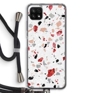 Terrazzo N°12: Samsung Galaxy A22 5G Transparant Hoesje met koord