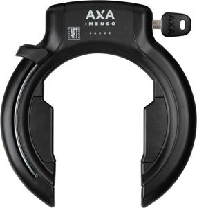 Ringslot AXA Imenso Large met insteekgat ART** zwart