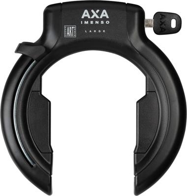 Ringslot AXA Imenso Large met insteekgat ART** zwart