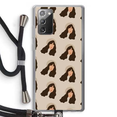 Bonjour mon amour: Samsung Galaxy Note 20 / Note 20 5G Transparant Hoesje met koord
