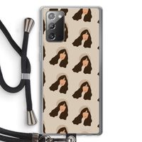 Bonjour mon amour: Samsung Galaxy Note 20 / Note 20 5G Transparant Hoesje met koord