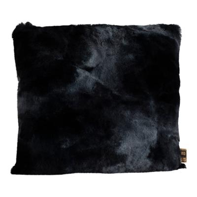Linde Zwart Faux Fur Kussen Vierkant S