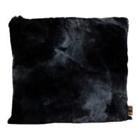Linde Zwart Faux Fur Kussen Vierkant S