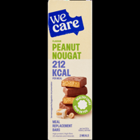 WeCare Flavour Peanut Nougat Meal Replacement Bars 2 x 58 g bij Jumbo