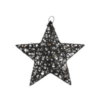 Countryfield kerstster lille s led op batterij zwart 30 cm | 8 stuks